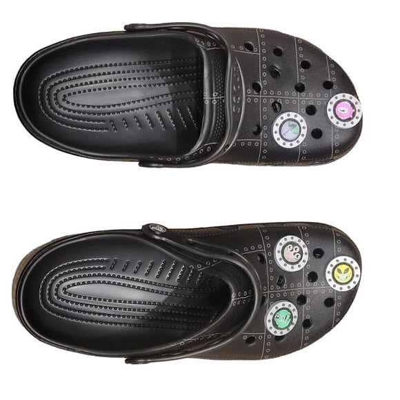 New Crocs Classic X Ron English AREA 54 Space Aliens Charms Size 10 - Picture 6 of 6